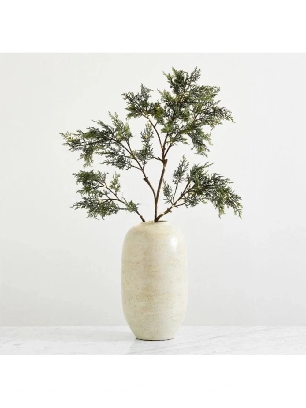Pottery Barn 4ft Lighted Branch Faux Tree Berry LED Rustic Decor NWT